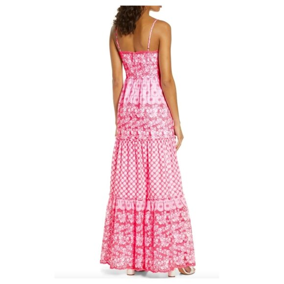 LILLY PULITZER Kyla Maxi Dress Garden Gate Eyelet - Picture 2 of 12